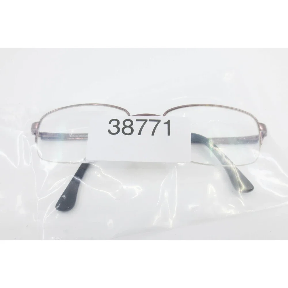 Kirkland Signature Brady Shiny Brown Rectangular Semi Rimless Eyeglasses 53/19
